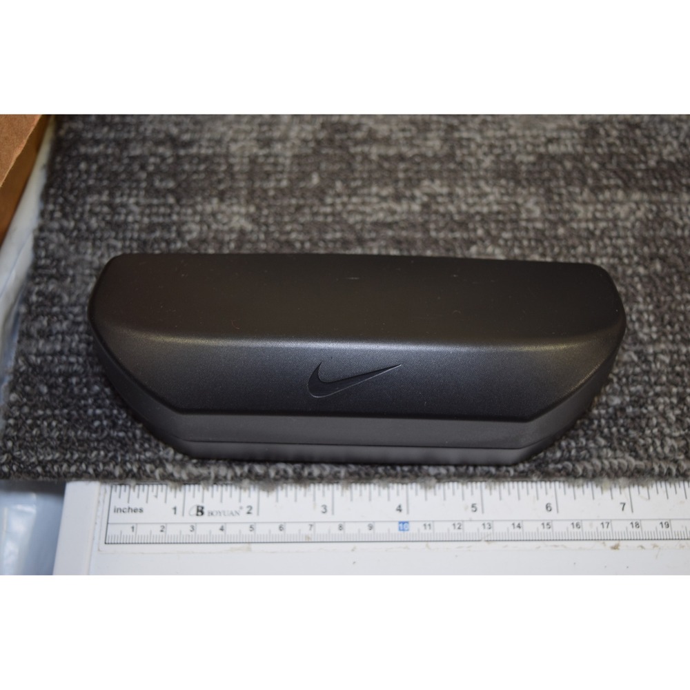 Nike Black Hard Shell Sunglasses Case Made in Italy Recycled Matte Finish